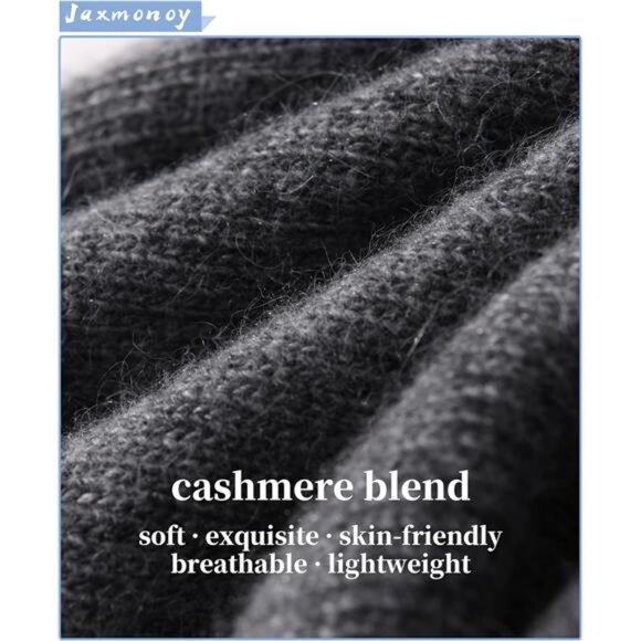 Cashmere Slouchy Beanies for Women Winter Lightweight Girls Wool Knit - Picture 2 of 6